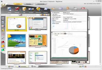 Net Control 2 Classroom - Quick Connection Info window
