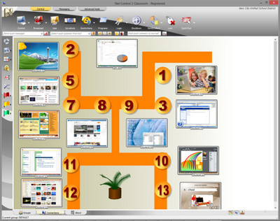 Net Control 2 Classroom - Custom layout of student connections